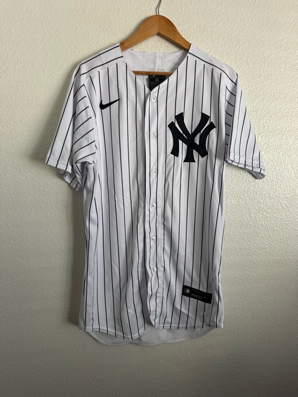 New York Yankees Nike MLB Baseball Jersey Made In USA Aaron Judge Size 40 Medium